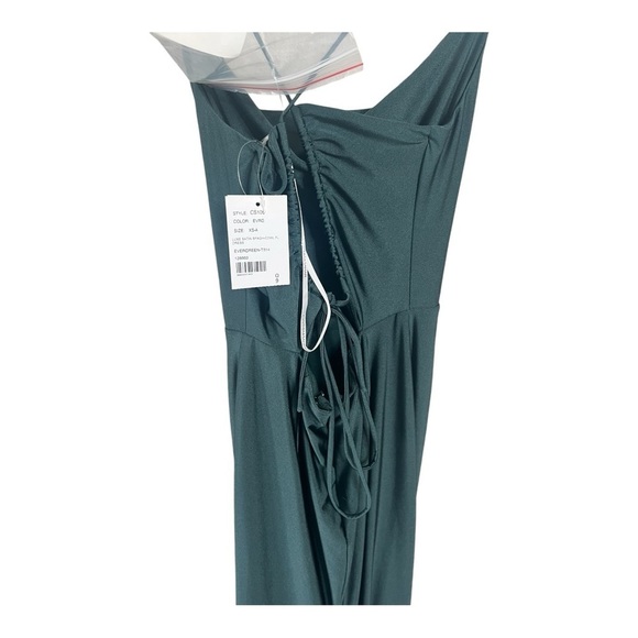 Cynthia & Sahar Evergreen CS105 Full length Luxe Stretch Satin Evening gown XS - Picture 5 of 15